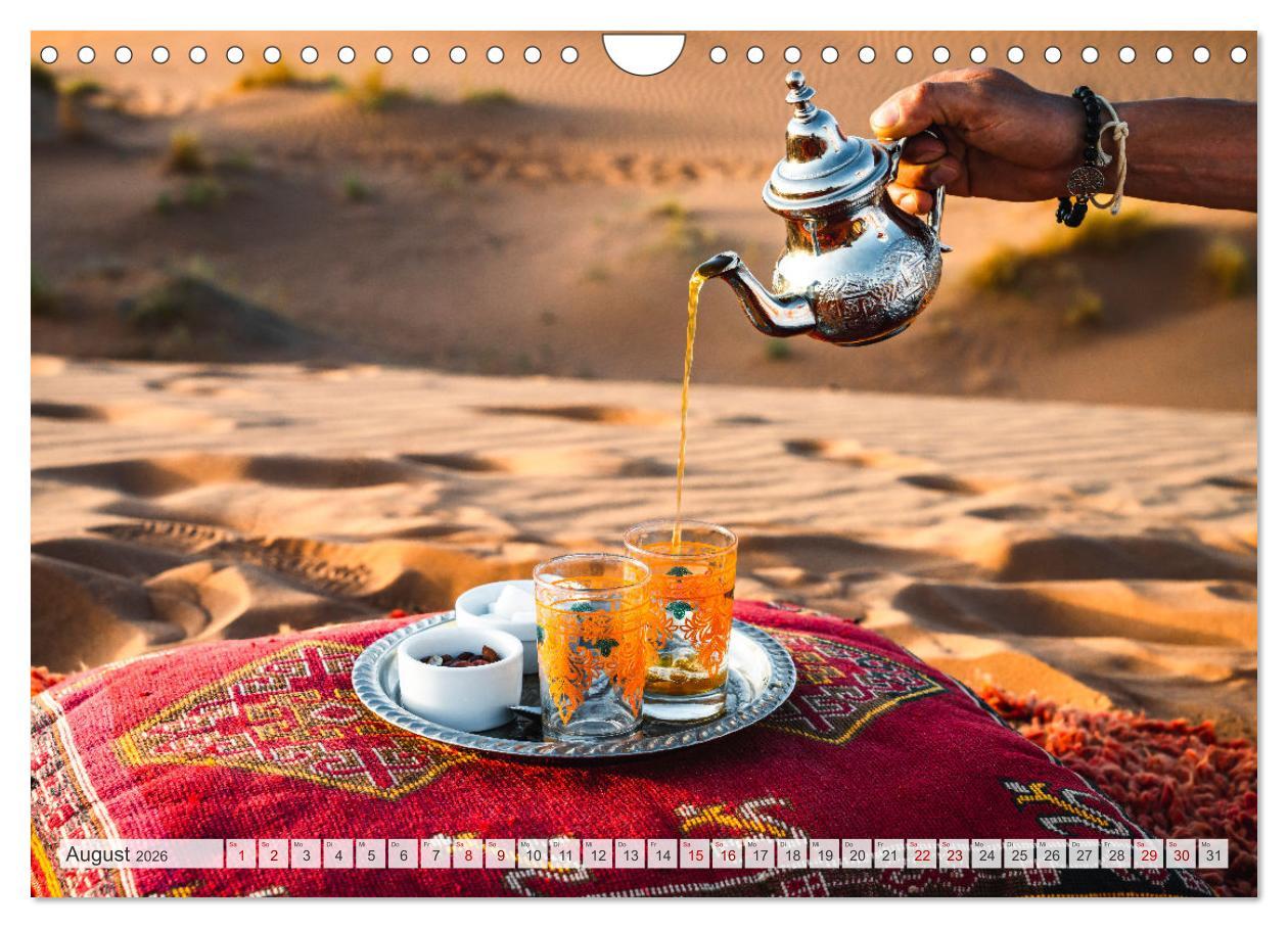 Beispielinhalt (Bild) Marokko - Wahrzeichen und Kultur (Wandkalender 2026 DIN A4 quer), CALVENDO Monatskalender