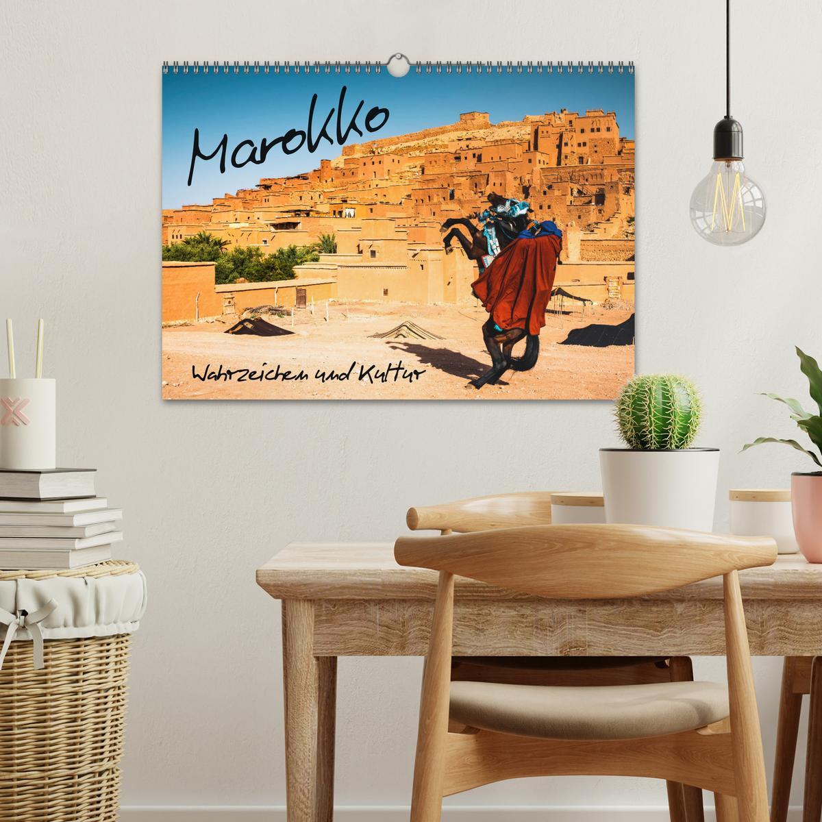 Beispielinhalt (Bild) Marokko - Wahrzeichen und Kultur (Wandkalender 2026 DIN A3 quer), CALVENDO Monatskalender
