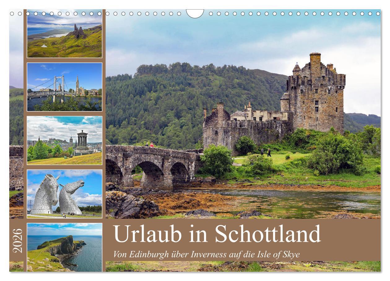 Vorderes Coverbild Urlaub in Schottland (Wandkalender 2026 DIN A3 quer), CALVENDO Monatskalender
