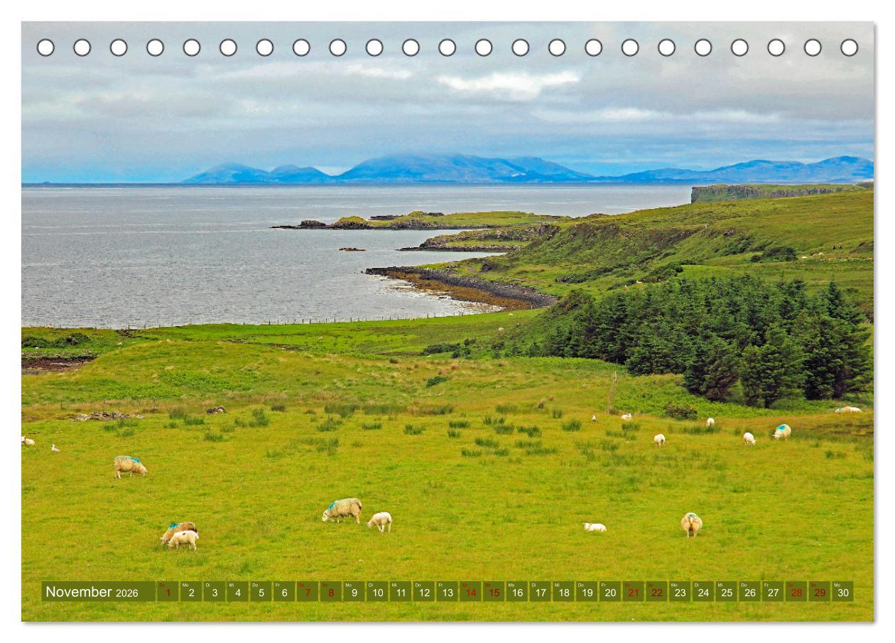 Beispielinhalt (Bild) Trauminsel Skye (Tischkalender 2026 DIN A5 quer), CALVENDO Monatskalender