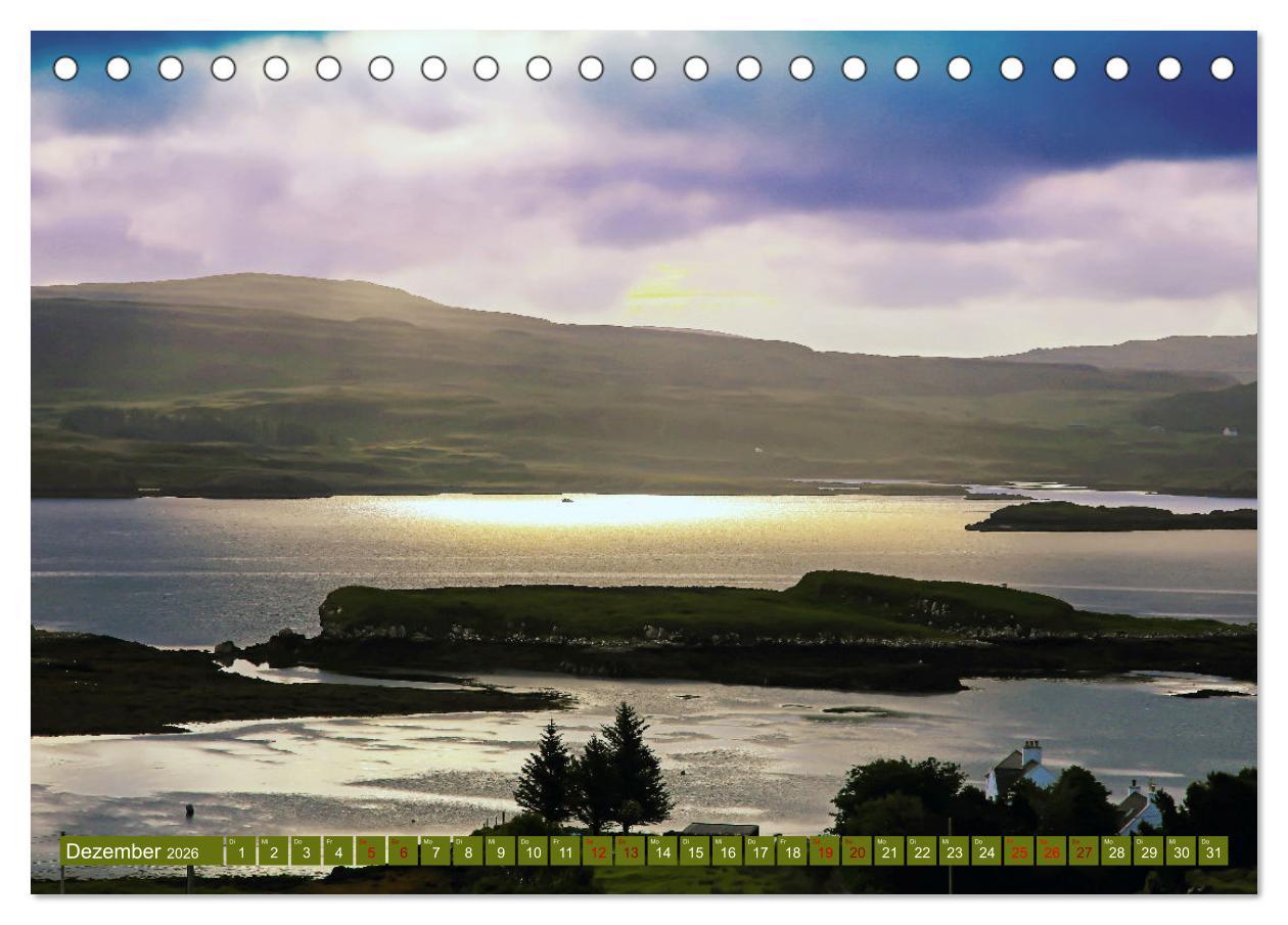 Beispielinhalt (Bild) Trauminsel Skye (Tischkalender 2026 DIN A5 quer), CALVENDO Monatskalender