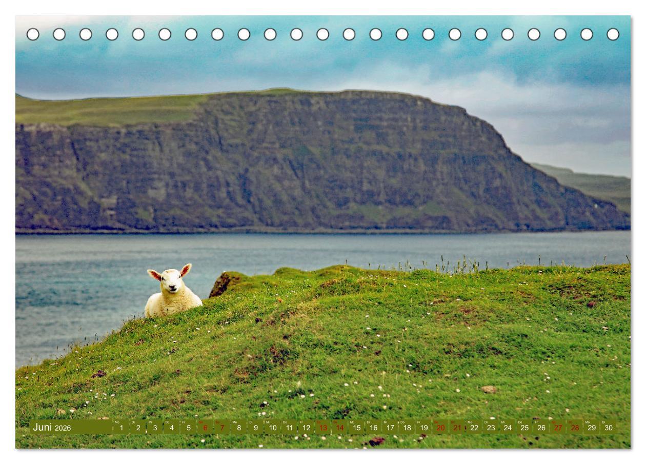Beispielinhalt (Bild) Trauminsel Skye (Tischkalender 2026 DIN A5 quer), CALVENDO Monatskalender