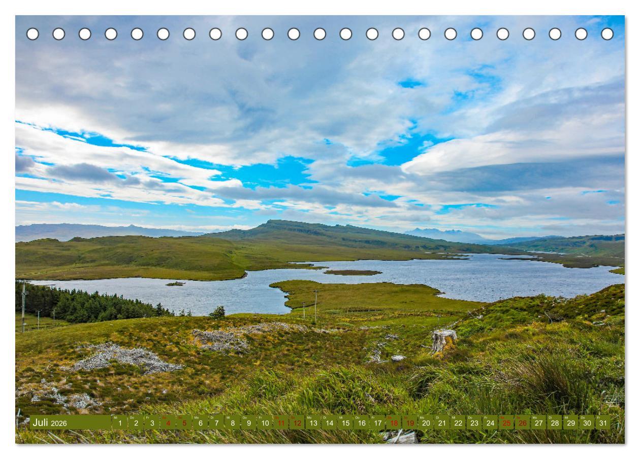 Beispielinhalt (Bild) Trauminsel Skye (Tischkalender 2026 DIN A5 quer), CALVENDO Monatskalender