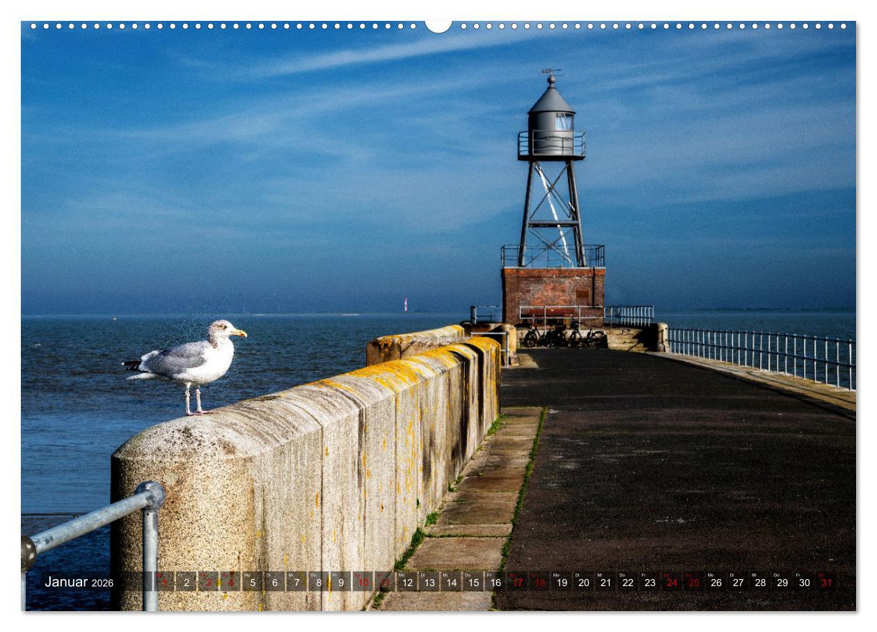 Beispielinhalt (Bild) Bis zum Horizont. Der Himmel über Norddeutschland. (Wandkalender 2026 DIN A2 quer), CALVENDO Monatskalender