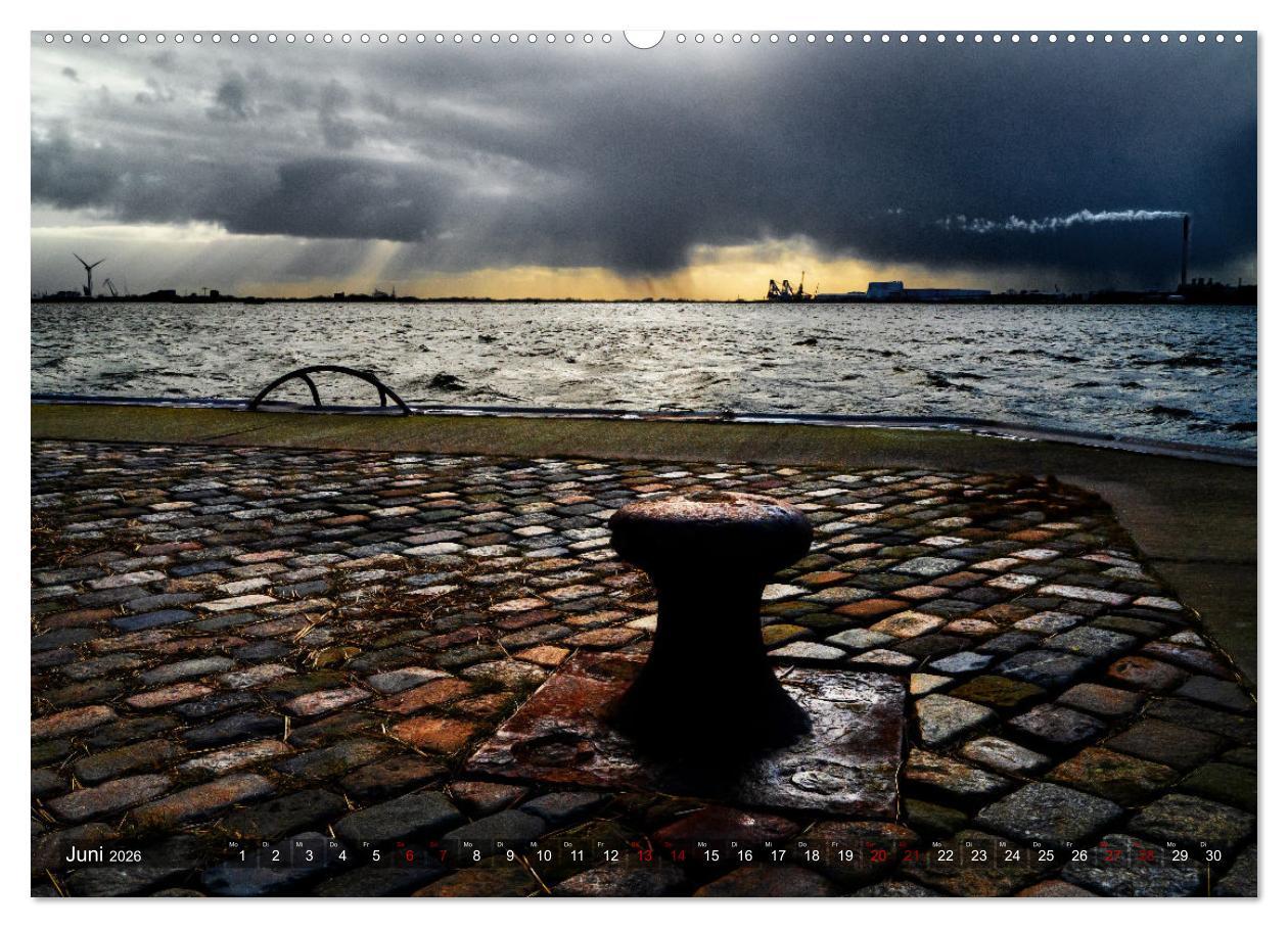 Beispielinhalt (Bild) Bis zum Horizont. Der Himmel über Norddeutschland. (Wandkalender 2026 DIN A2 quer), CALVENDO Monatskalender