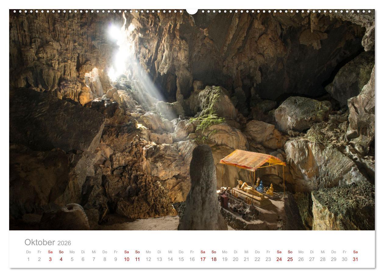 Beispielinhalt (Bild) BUDDHA - Im Reich der Achtsamkeit (hochwertiger Premium Wandkalender 2026 DIN A2 quer), Kunstdruck in Hochglanz