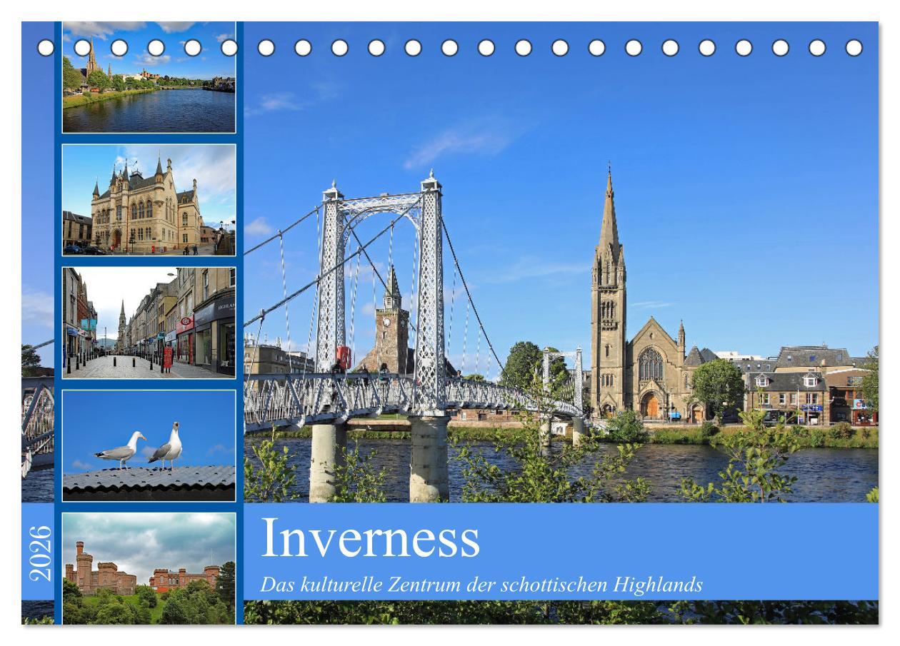 Vorderes Coverbild Inverness (Tischkalender 2026 DIN A5 quer), CALVENDO Monatskalender