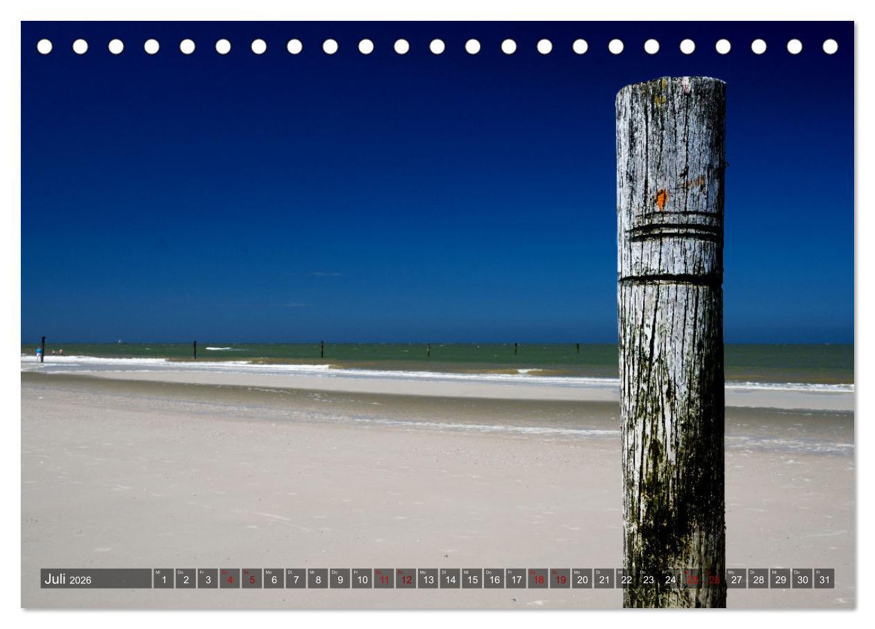 Beispielinhalt (Bild) Bis zum Horizont. Der Himmel über Norddeutschland. (Tischkalender 2026 DIN A5 quer), CALVENDO Monatskalender
