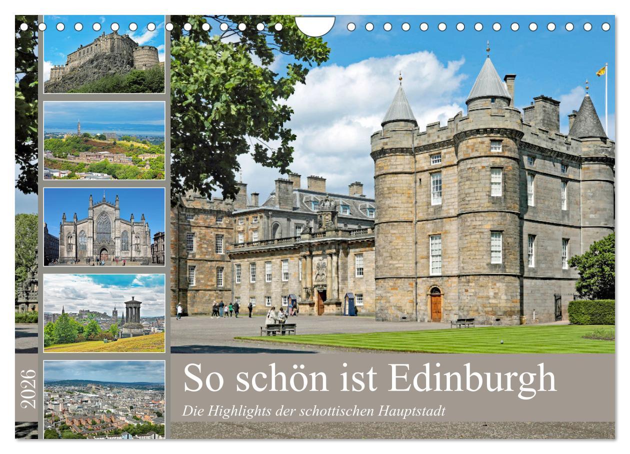 Vorderes Coverbild So schön ist Edinburgh (Wandkalender 2026 DIN A4 quer), CALVENDO Monatskalender