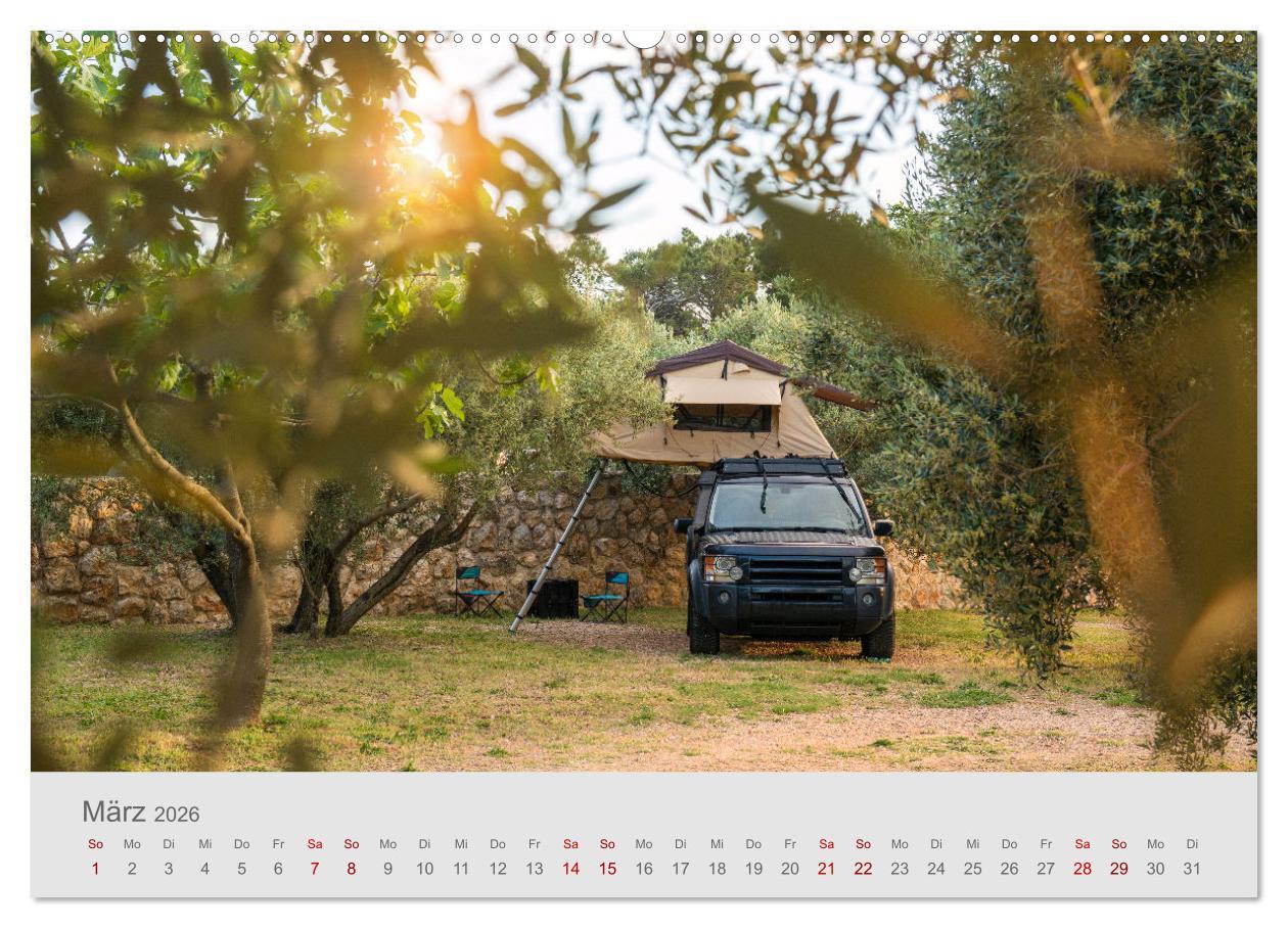 Beispielinhalt (Bild) Abenteuer Camping in Kroatien (hochwertiger Premium Wandkalender 2026 DIN A2 quer), Kunstdruck in Hochglanz