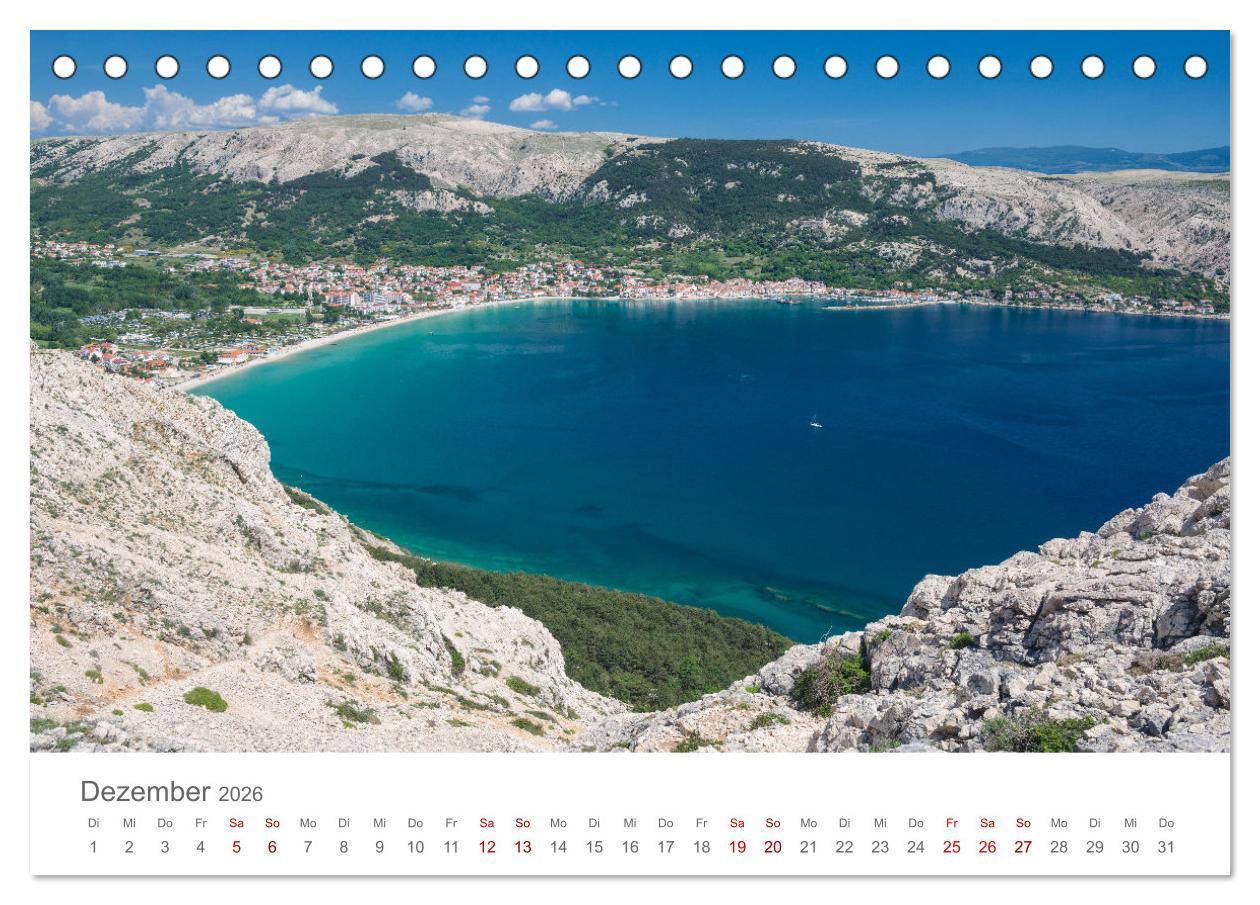 Beispielinhalt (Bild) KROATIEN - Perle der Adria (Tischkalender 2026 DIN A5 quer), CALVENDO Monatskalender
