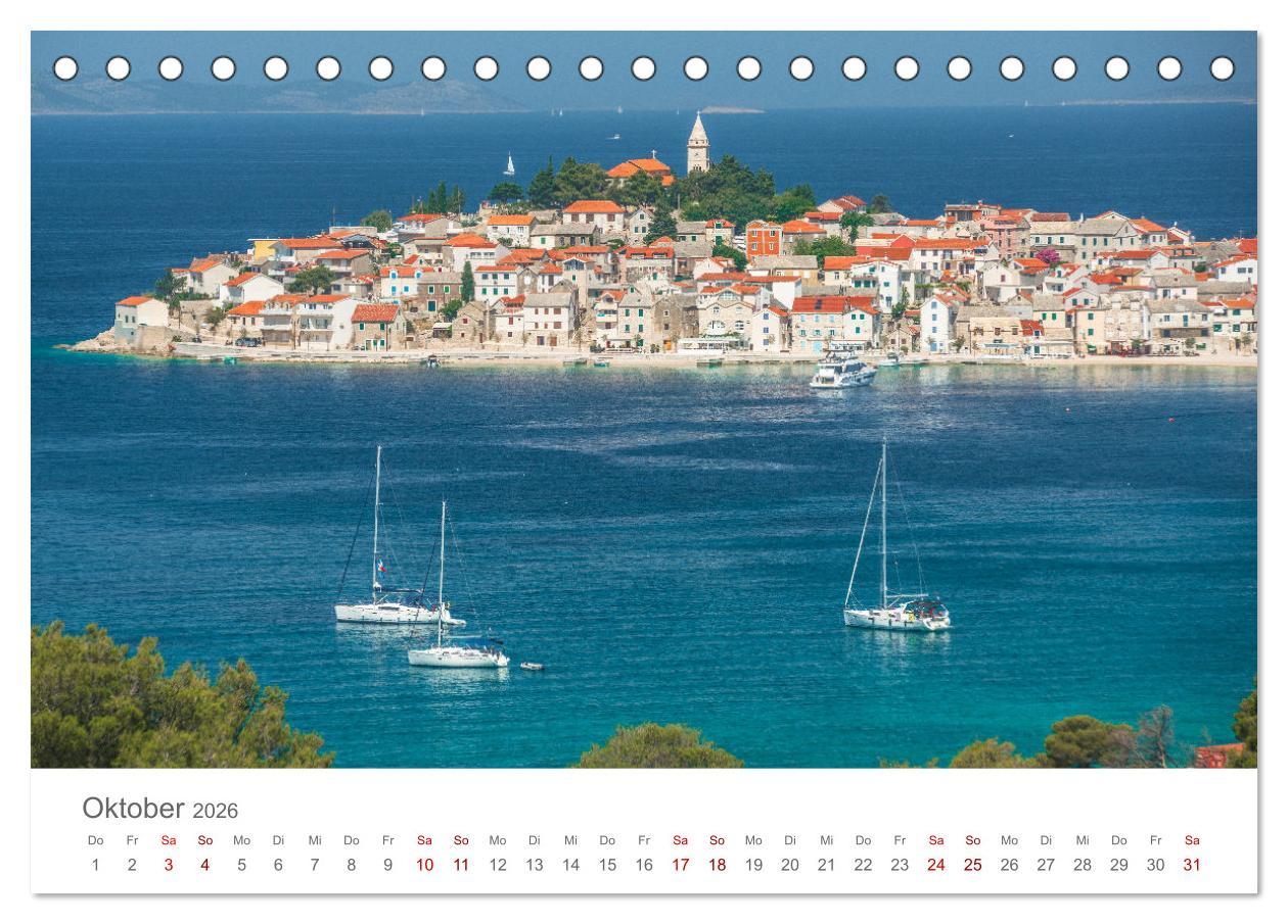 Beispielinhalt (Bild) KROATIEN - Perle der Adria (Tischkalender 2026 DIN A5 quer), CALVENDO Monatskalender