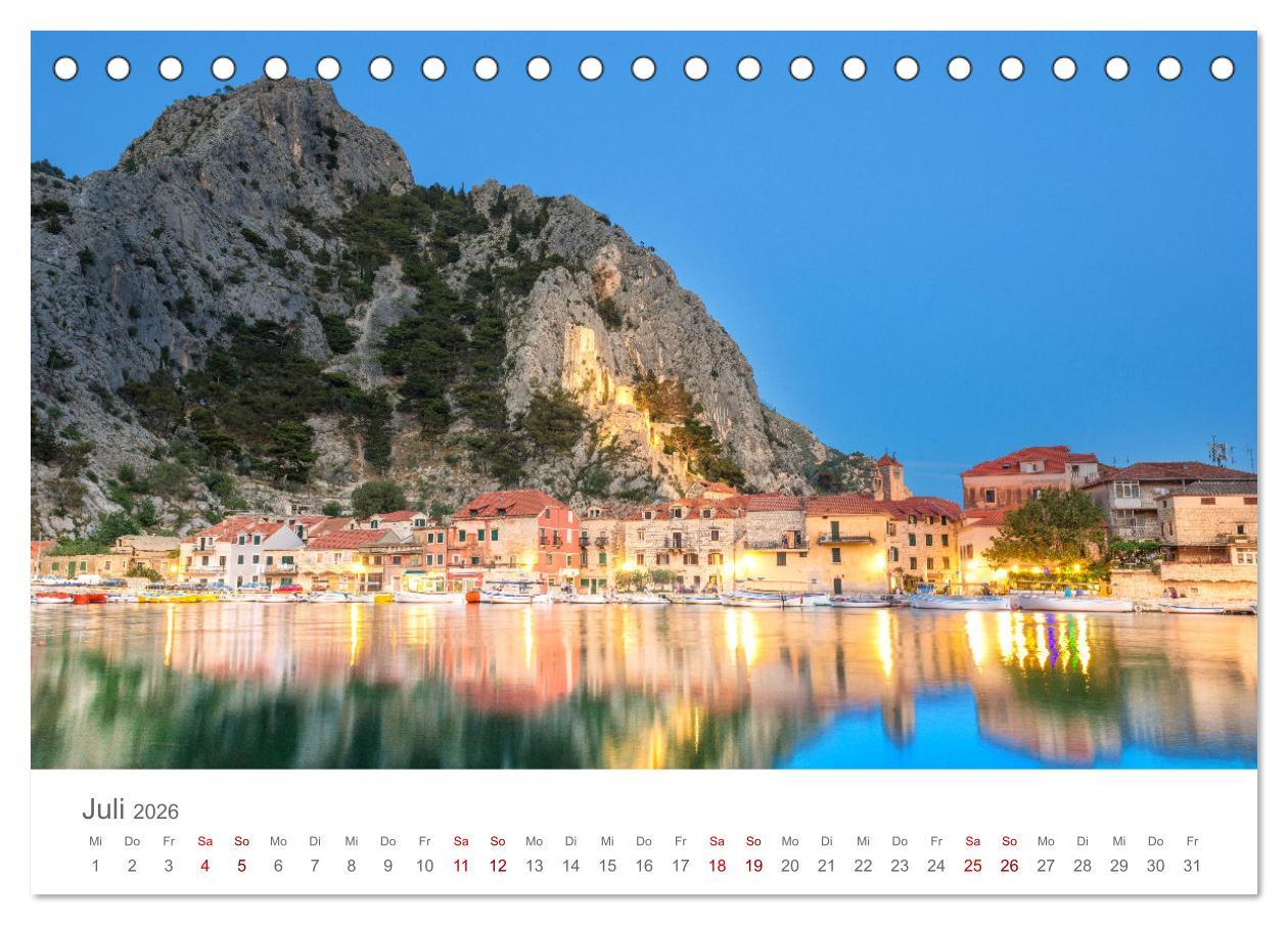 Beispielinhalt (Bild) KROATIEN - Perle der Adria (Tischkalender 2026 DIN A5 quer), CALVENDO Monatskalender