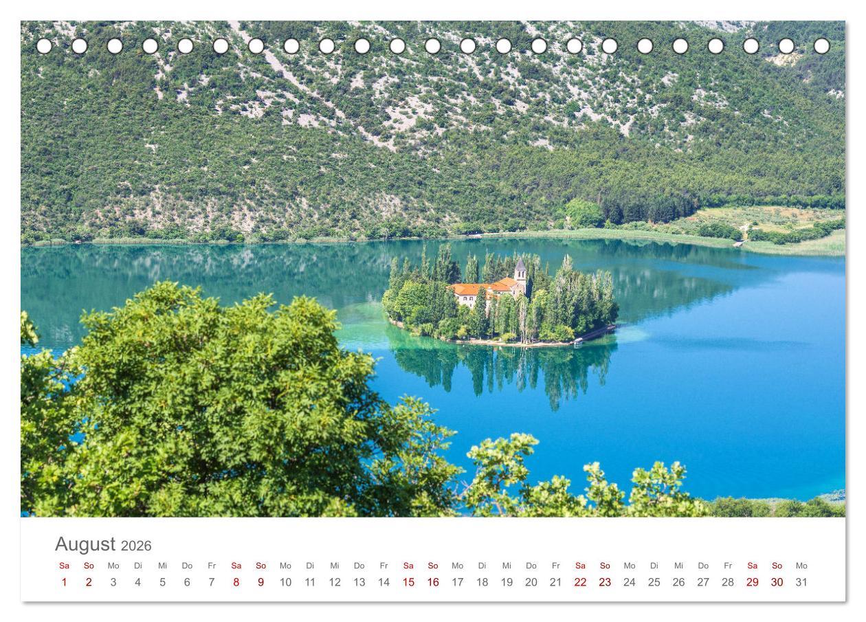 Beispielinhalt (Bild) KROATIEN - Perle der Adria (Tischkalender 2026 DIN A5 quer), CALVENDO Monatskalender