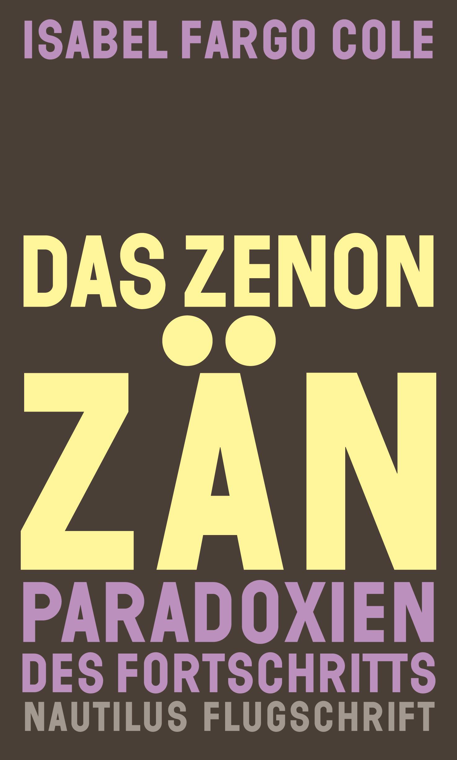 Vorderes Coverbild Das Zenonzän