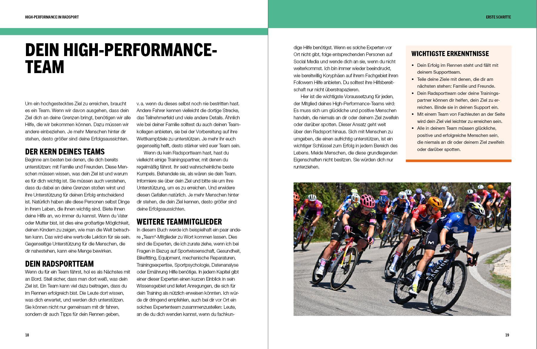 Beispielinhalt (Bild) High-Performance im Radsport
