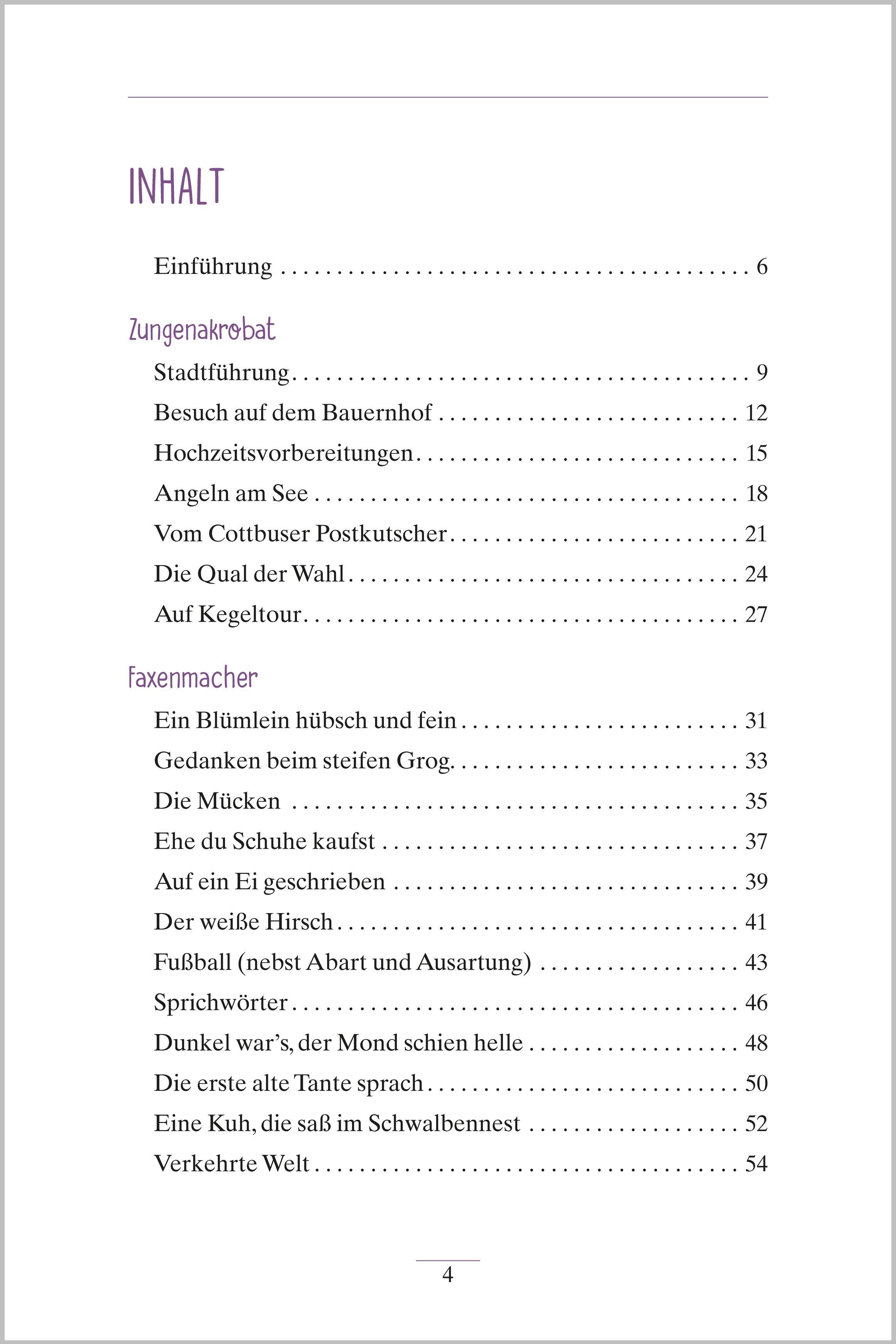 Beispielinhalt (Bild) Lachgeschichten