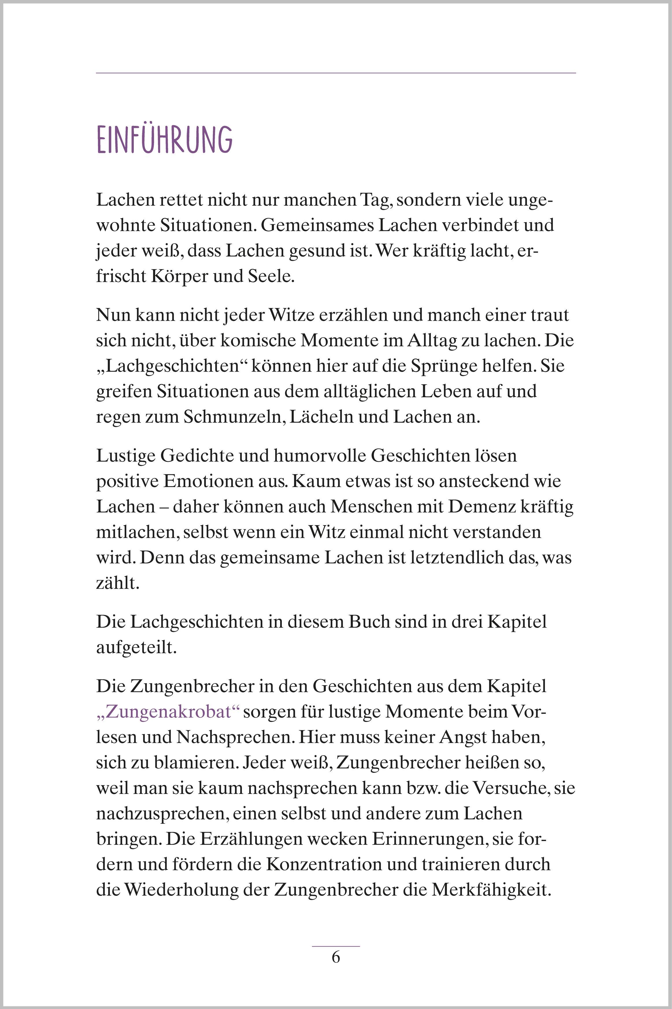 Beispielinhalt (Bild) Lachgeschichten