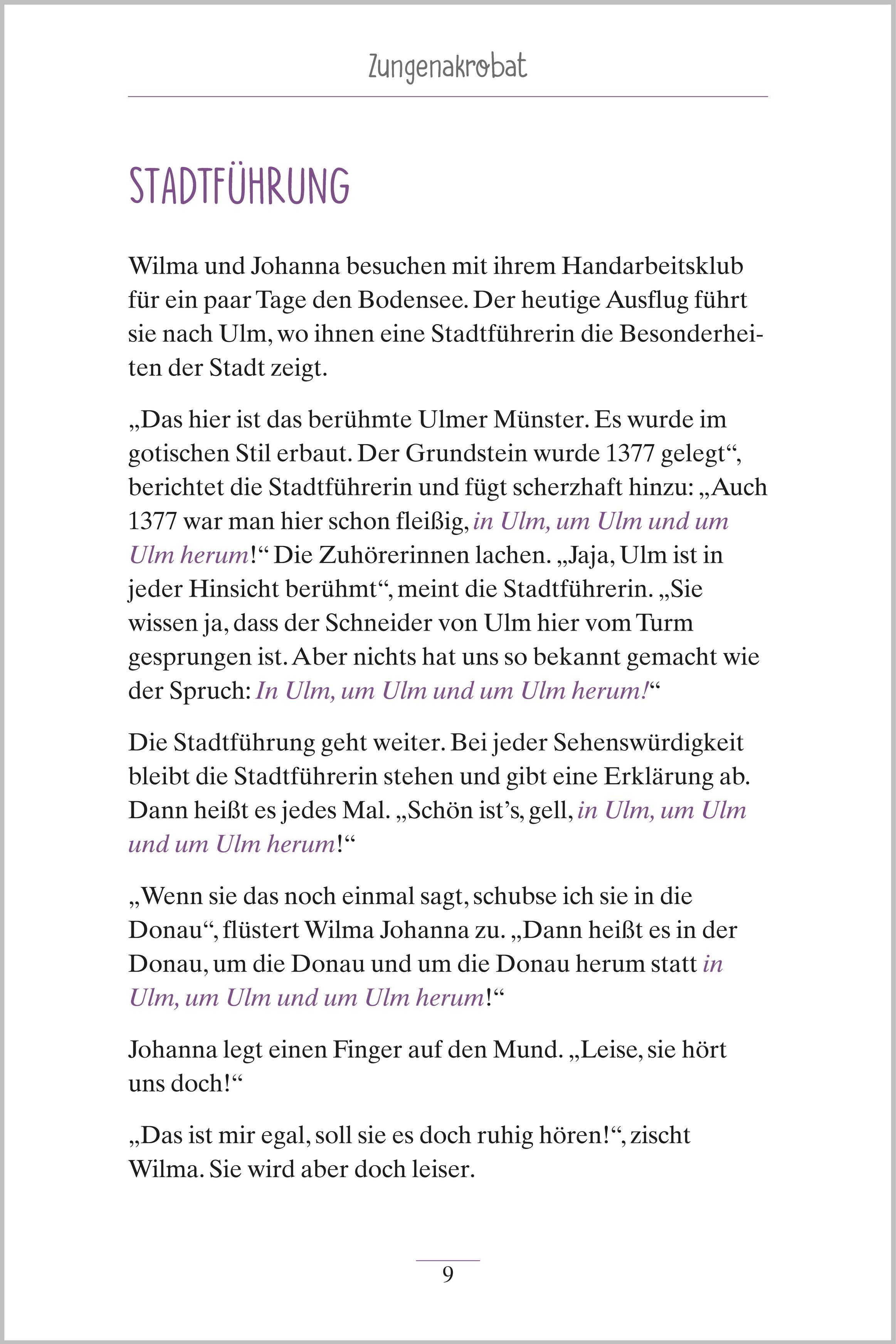 Beispielinhalt (Bild) Lachgeschichten