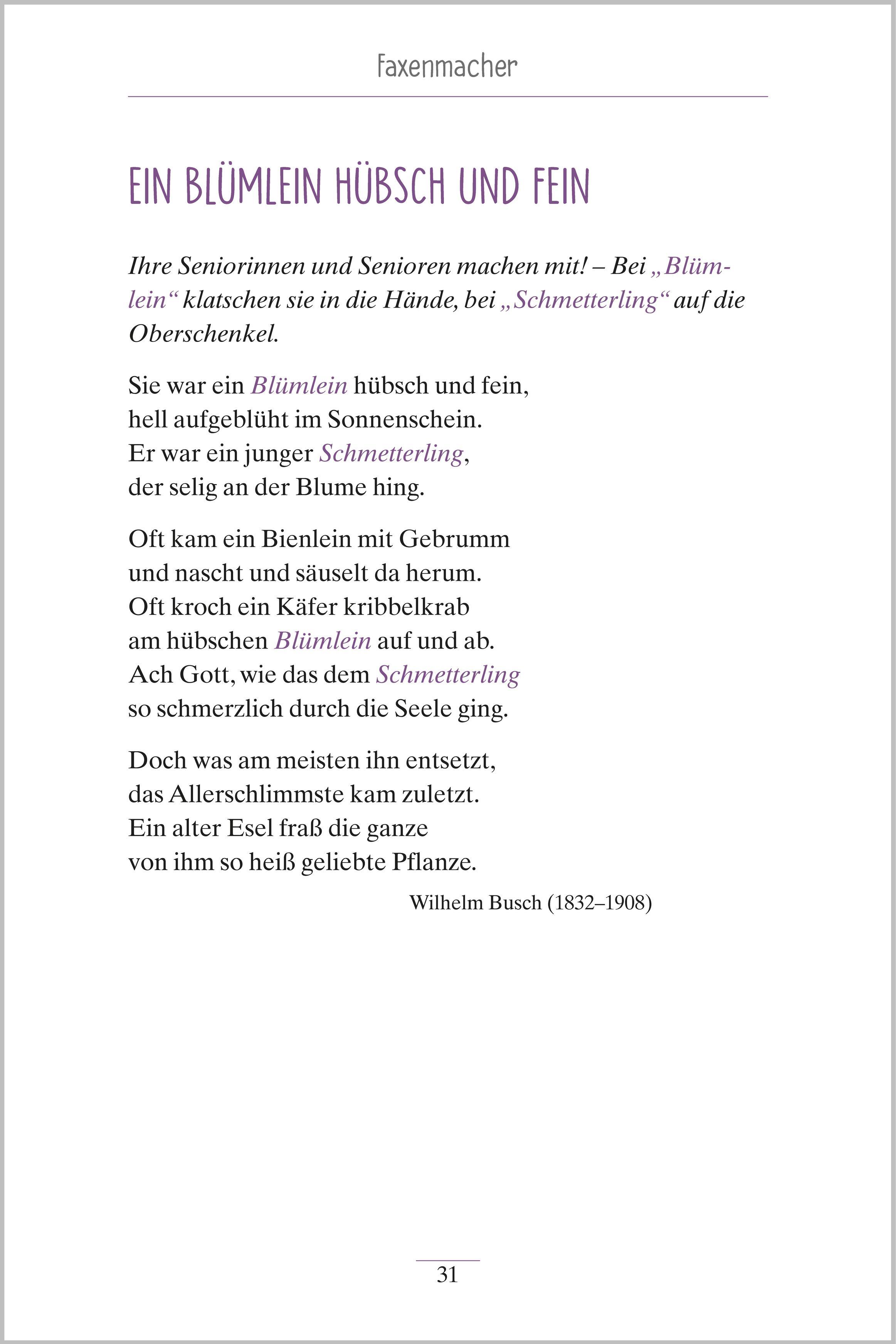 Beispielinhalt (Bild) Lachgeschichten