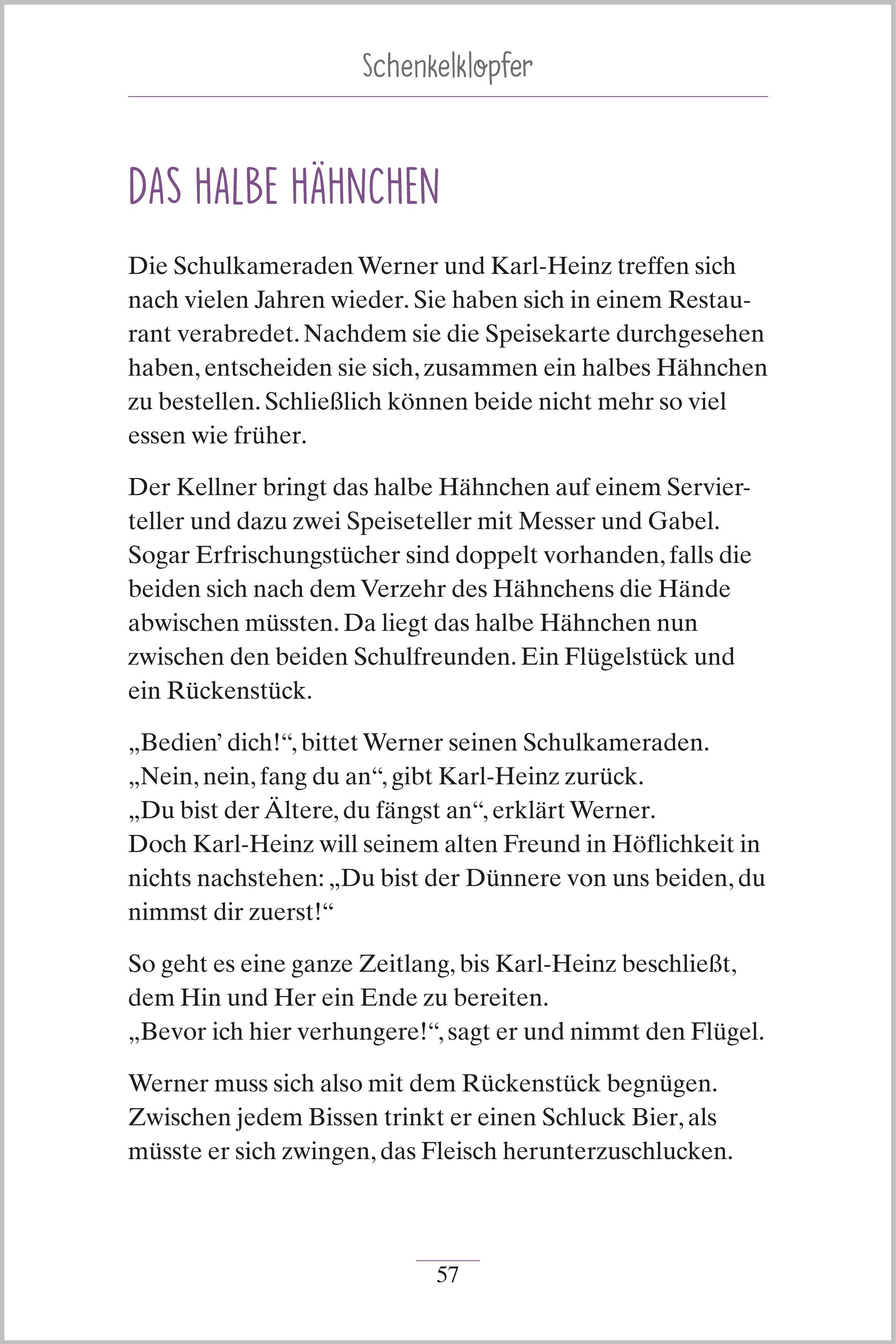 Beispielinhalt (Bild) Lachgeschichten