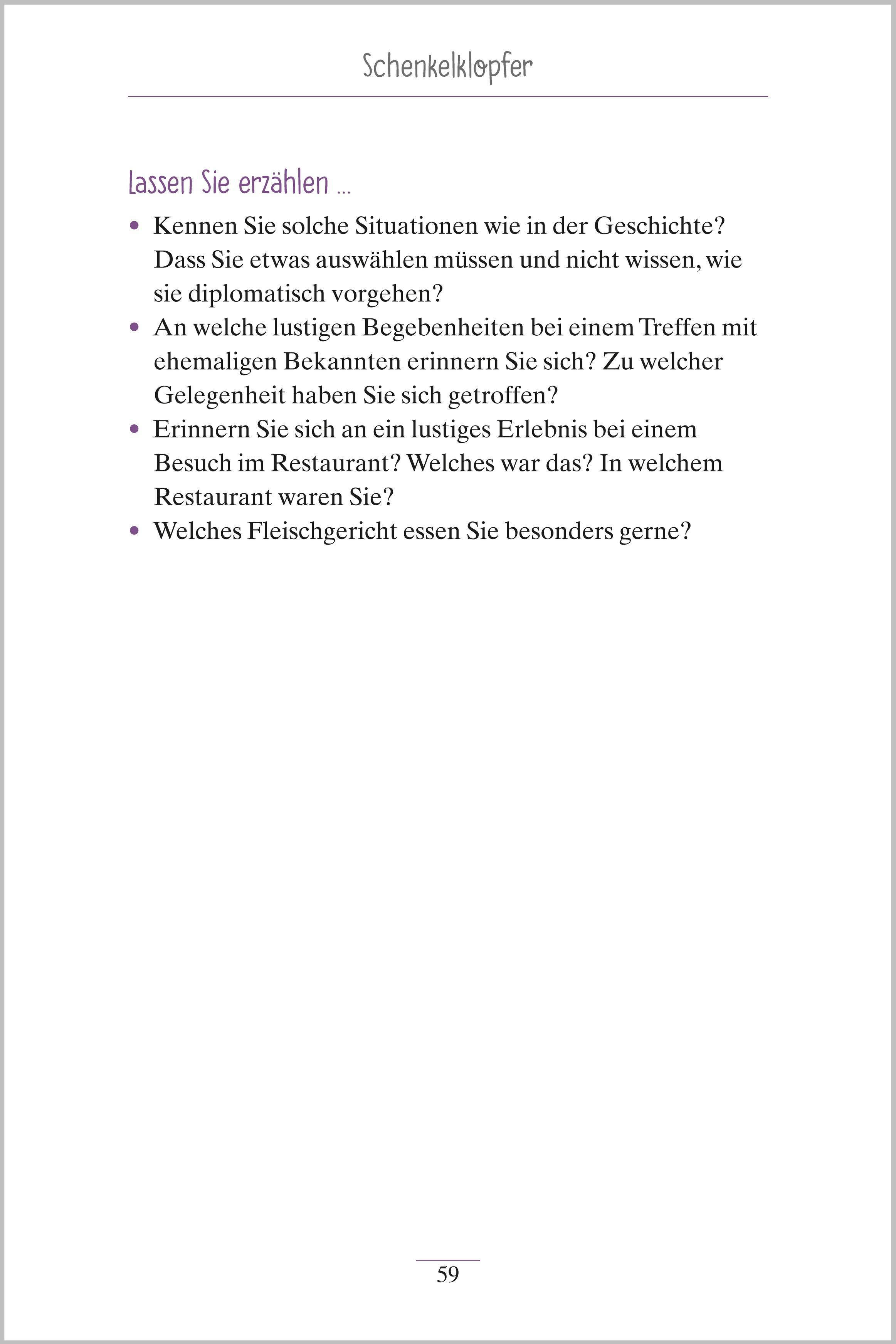 Beispielinhalt (Bild) Lachgeschichten