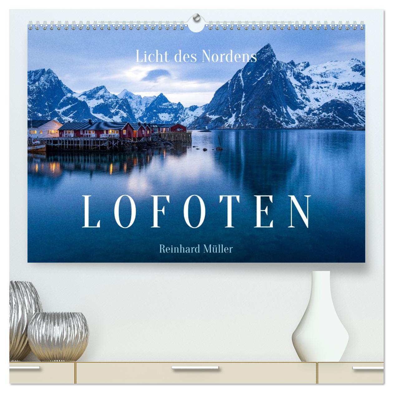 Vorderes Coverbild Licht des Nordens - LOFOTEN (hochwertiger Premium Wandkalender 2026 DIN A2 quer), Kunstdruck in Hochglanz