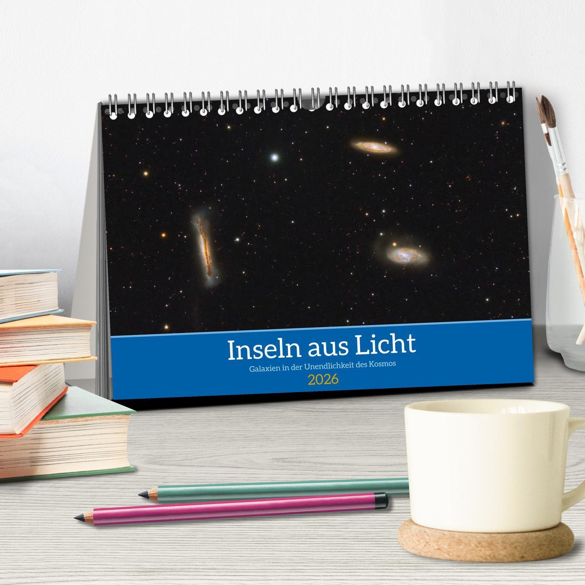 Beispielinhalt (Bild) Inseln aus Licht (Tischkalender 2026 DIN A5 quer), CALVENDO Monatskalender
