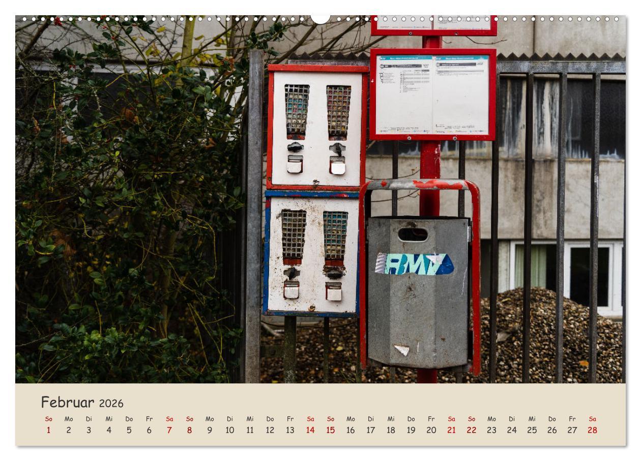 Beispielinhalt (Bild) Kaugummiautomaten (Wandkalender 2026 DIN A2 quer), CALVENDO Monatskalender