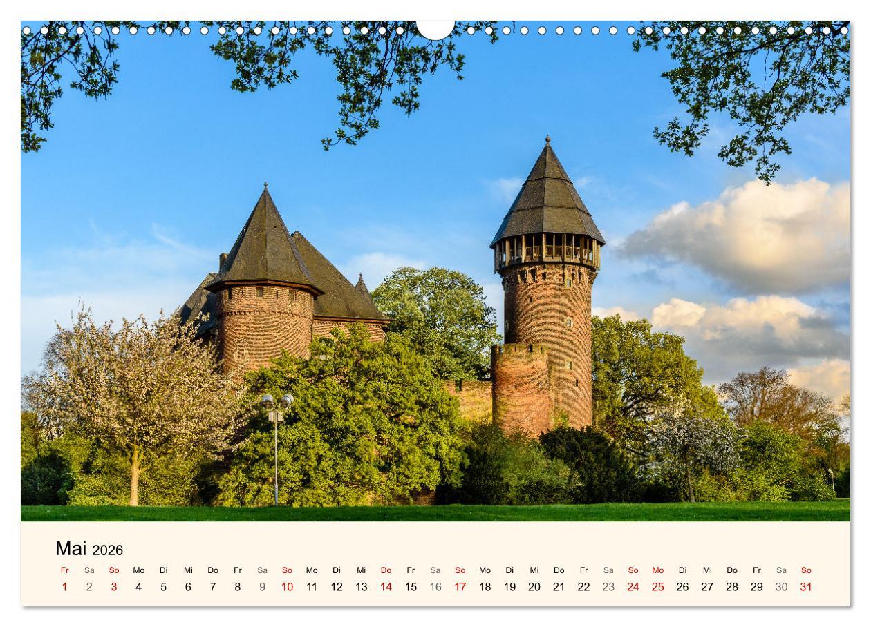 Beispielinhalt (Bild) Schlösser und Burgen in NRW (Wandkalender 2026 DIN A3 quer), CALVENDO Monatskalender