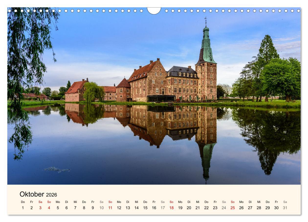 Beispielinhalt (Bild) Schlösser und Burgen in NRW (Wandkalender 2026 DIN A3 quer), CALVENDO Monatskalender