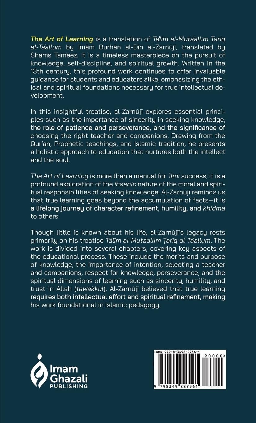 Rückseitencover The Art of Learning (HB)