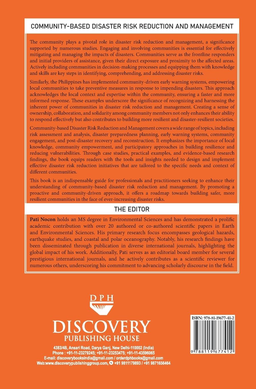 Rückseitencover Community-based Disaster Risk Reduction and Management