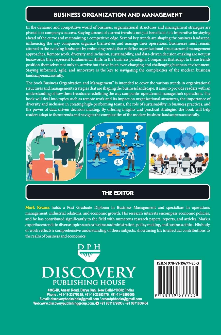 Rückseitencover Business Organization and Management