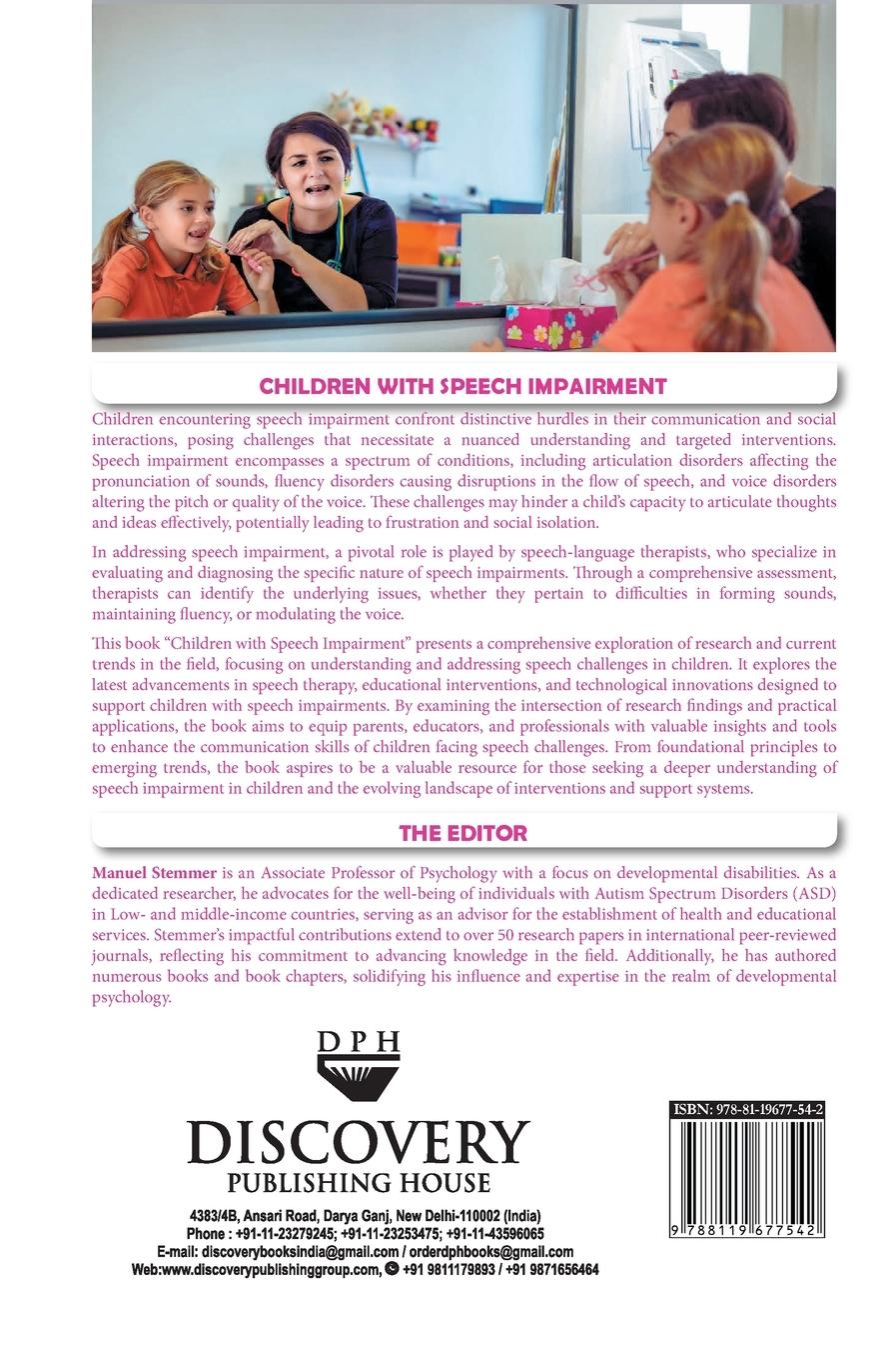 Rückseitencover Children with Speech Impairment