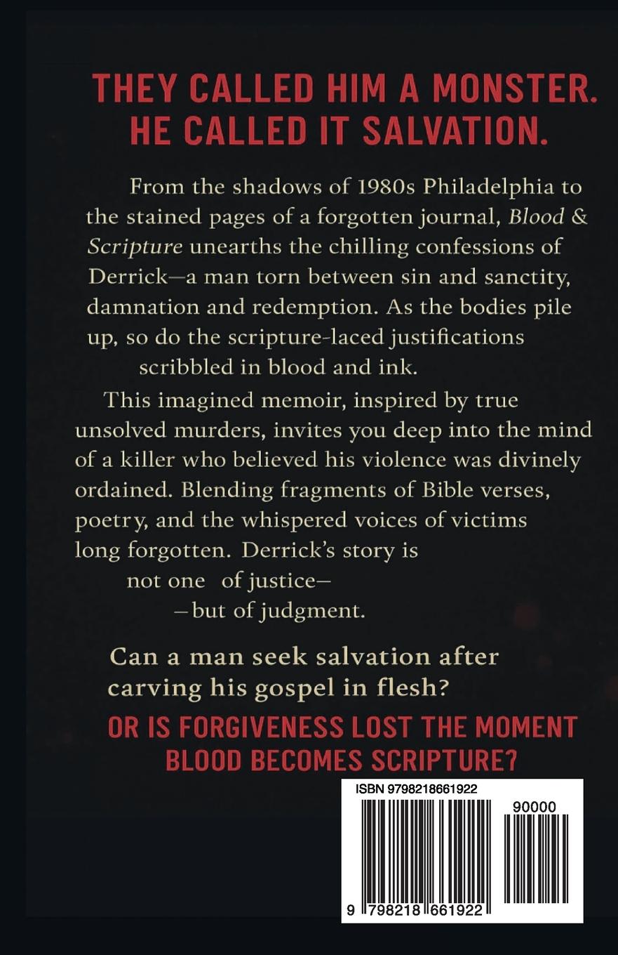 Rückseitencover Blood and Scriptures