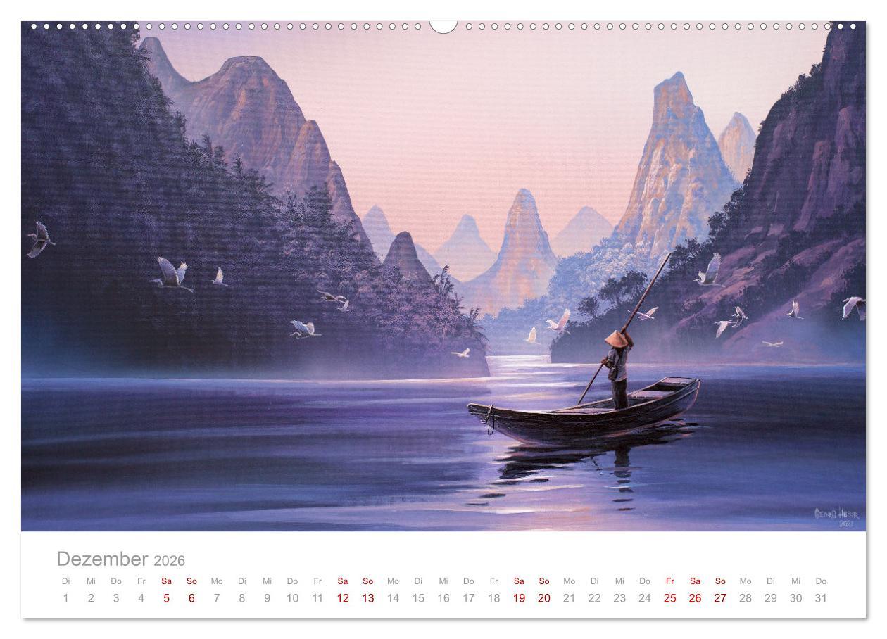 Beispielinhalt (Bild) Paradise, Ausblicke und Träumereien (hochwertiger Premium Wandkalender 2026 DIN A2 quer), Kunstdruck in Hochglanz
