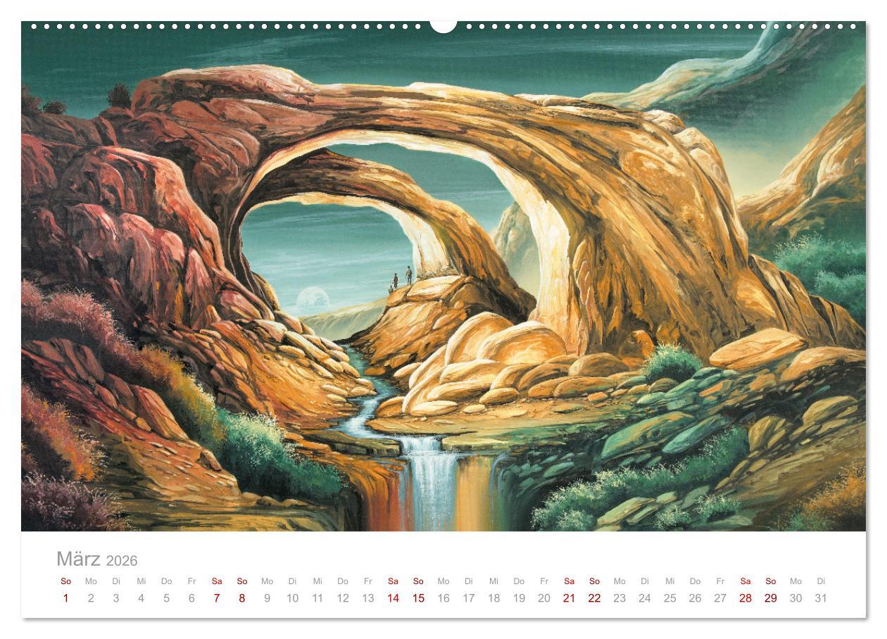 Beispielinhalt (Bild) Paradise, Ausblicke und Träumereien (hochwertiger Premium Wandkalender 2026 DIN A2 quer), Kunstdruck in Hochglanz