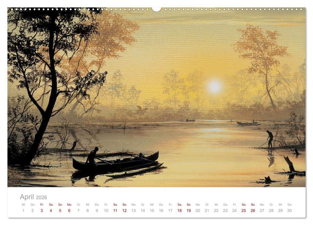 Beispielinhalt (Bild) Paradise, Ausblicke und Träumereien (hochwertiger Premium Wandkalender 2026 DIN A2 quer), Kunstdruck in Hochglanz