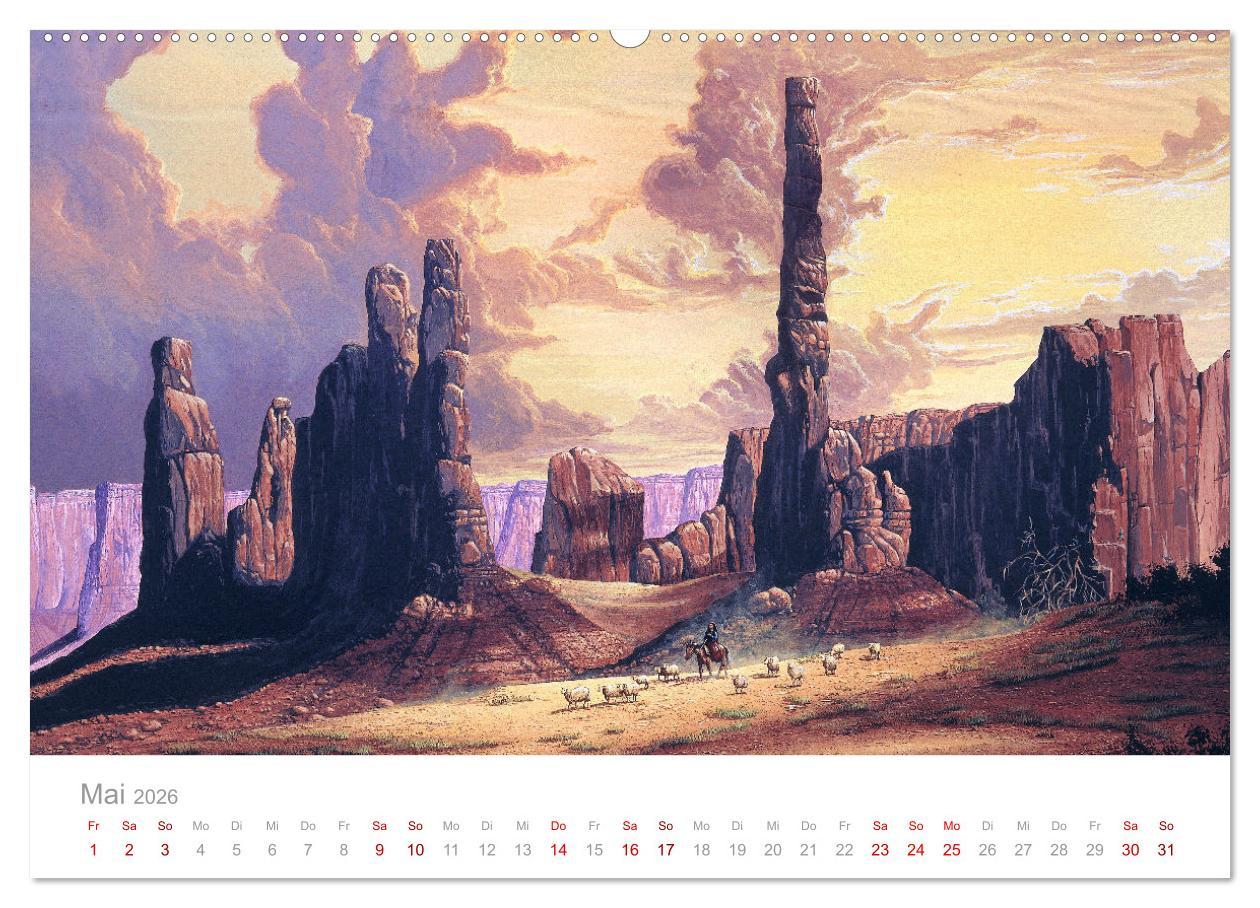 Beispielinhalt (Bild) Paradise, Ausblicke und Träumereien (hochwertiger Premium Wandkalender 2026 DIN A2 quer), Kunstdruck in Hochglanz
