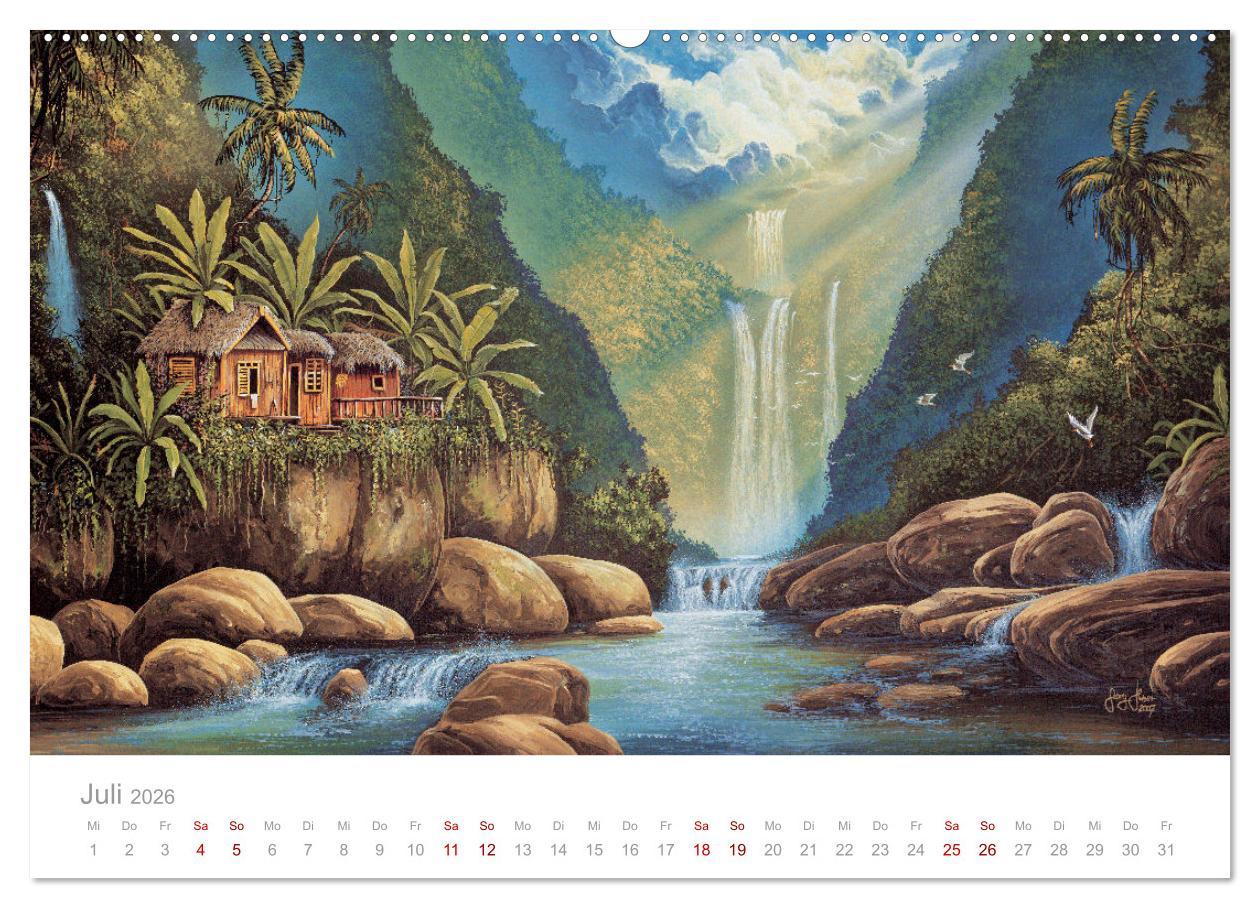 Beispielinhalt (Bild) Paradise, Ausblicke und Träumereien (hochwertiger Premium Wandkalender 2026 DIN A2 quer), Kunstdruck in Hochglanz