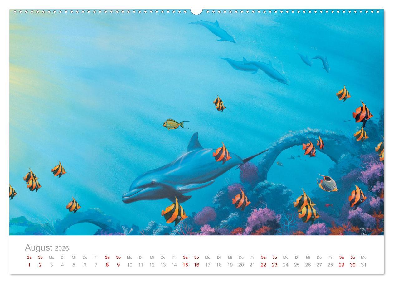 Beispielinhalt (Bild) Paradise, Ausblicke und Träumereien (hochwertiger Premium Wandkalender 2026 DIN A2 quer), Kunstdruck in Hochglanz