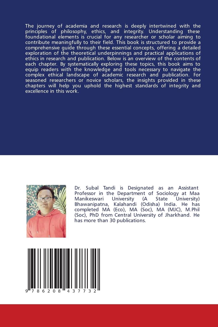 Rückseitencover Ethics In Research and Publication