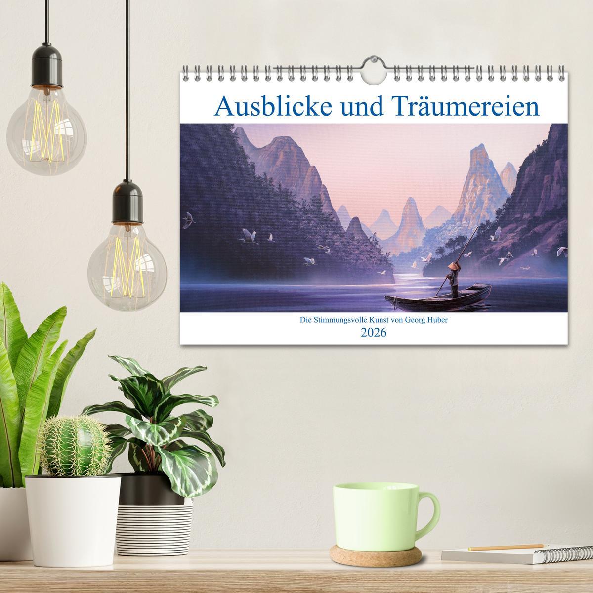 Beispielinhalt (Bild) Paradise, Ausblicke und Träumereien (Wandkalender 2026 DIN A4 quer), CALVENDO Monatskalender