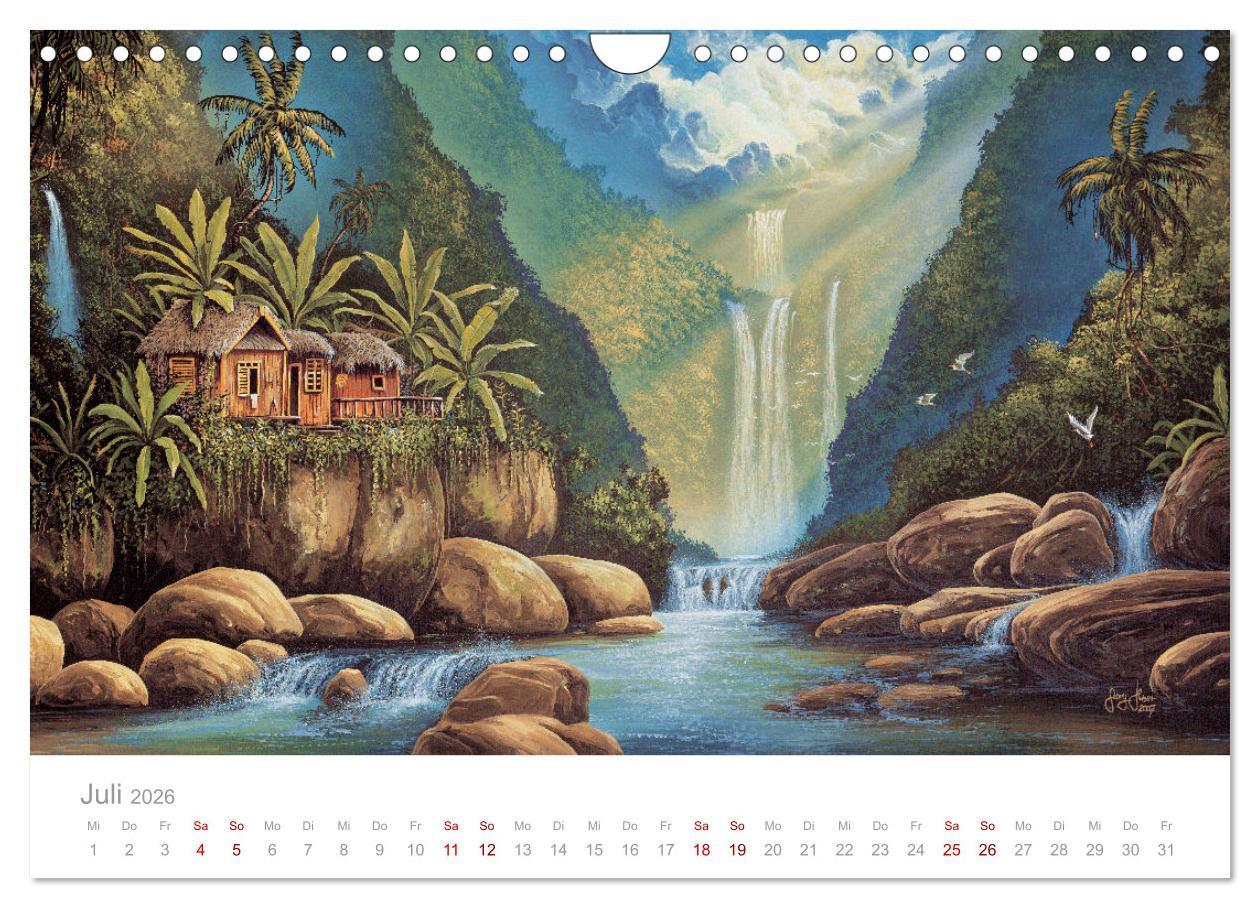 Beispielinhalt (Bild) Paradise, Ausblicke und Träumereien (Wandkalender 2026 DIN A4 quer), CALVENDO Monatskalender