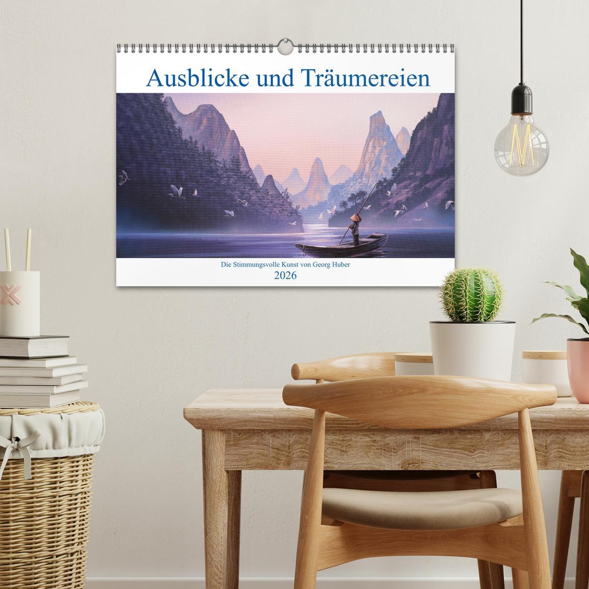 Beispielinhalt (Bild) Paradise, Ausblicke und Träumereien (Wandkalender 2026 DIN A3 quer), CALVENDO Monatskalender