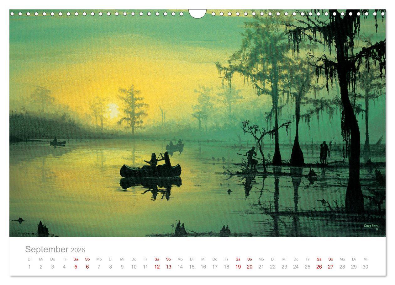 Beispielinhalt (Bild) Paradise, Ausblicke und Träumereien (Wandkalender 2026 DIN A3 quer), CALVENDO Monatskalender