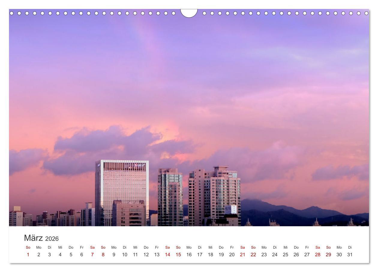 Beispielinhalt (Bild) Südkorea - Eine Reise in ein unbekanntes Land. (Wandkalender 2026 DIN A3 quer), CALVENDO Monatskalender
