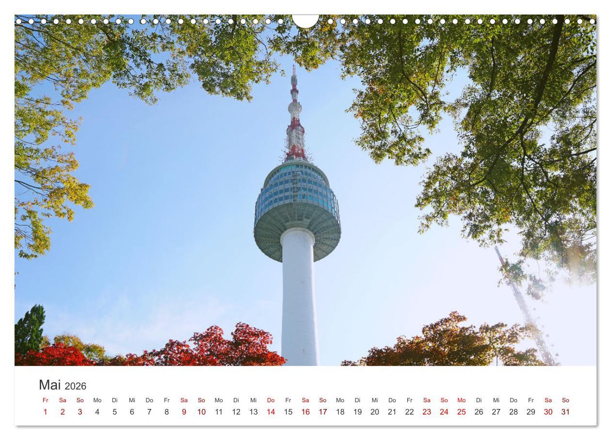 Beispielinhalt (Bild) Südkorea - Eine Reise in ein unbekanntes Land. (Wandkalender 2026 DIN A3 quer), CALVENDO Monatskalender