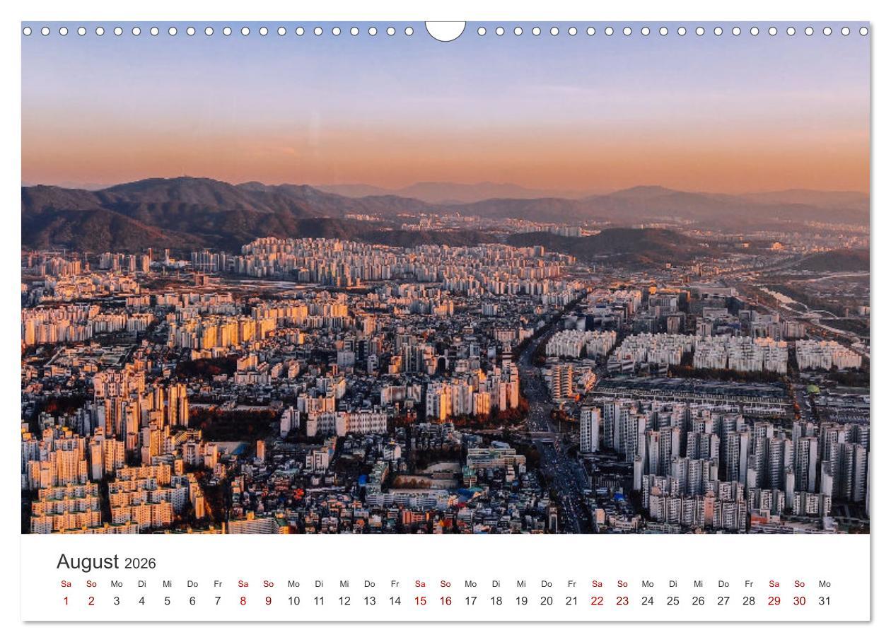 Beispielinhalt (Bild) Südkorea - Eine Reise in ein unbekanntes Land. (Wandkalender 2026 DIN A3 quer), CALVENDO Monatskalender